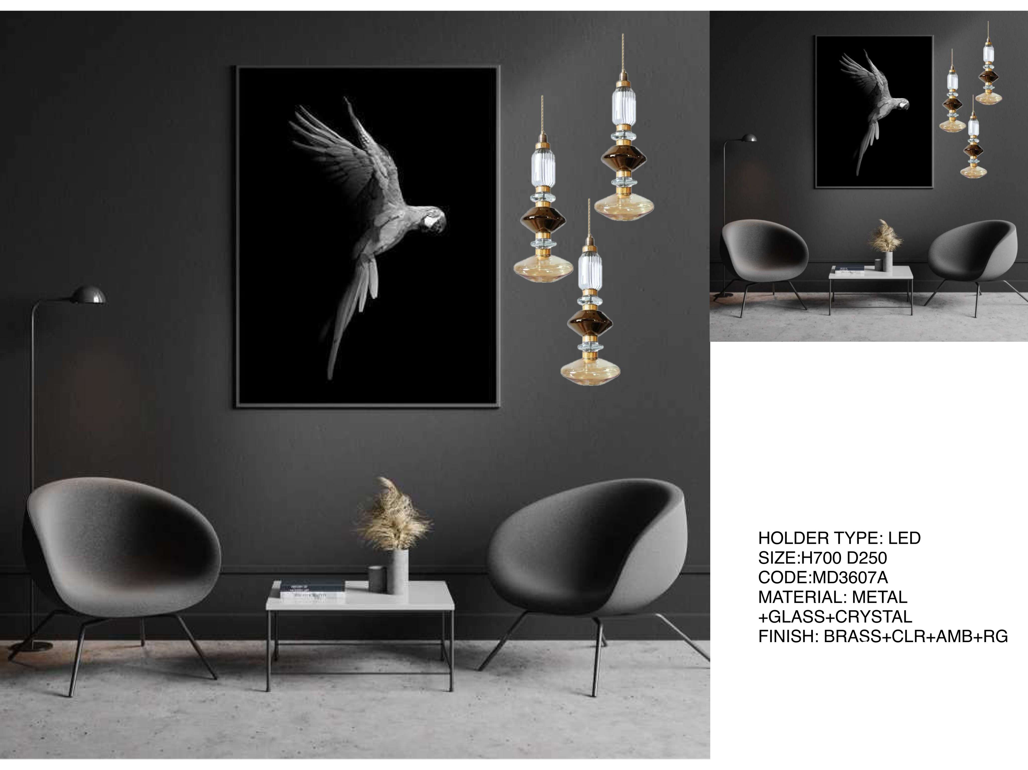 Beyond Lights - Crystal Pendant Light- LCHL